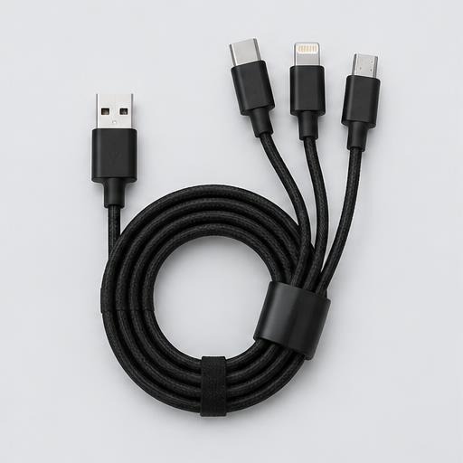 3-in-1 Braided Charging Cable
